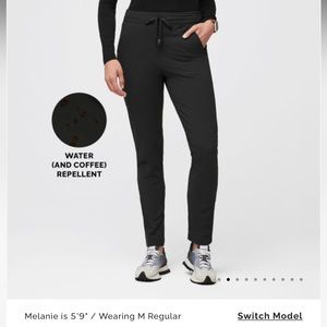 FigsPro ScrubTrouser skinny scrub trouser figs pant black Small